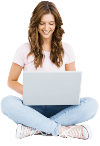 woman on laptop